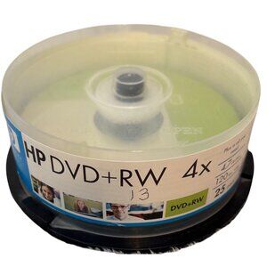 HP DVD+RW 4X 4.7GB 120 Min Rewritable Discs 13 Pack Spindle *13 Discs*